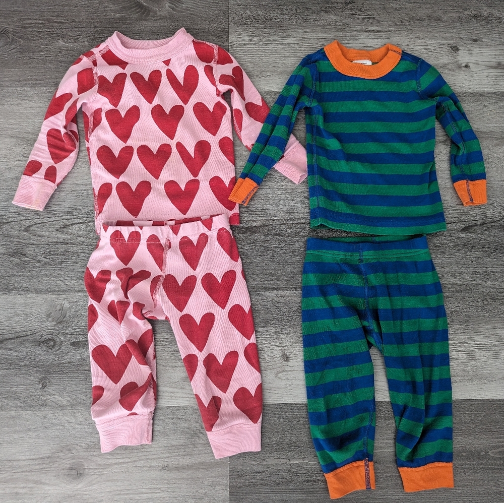 Lot of 2 Hanna Andersson Pajamas Size 2T